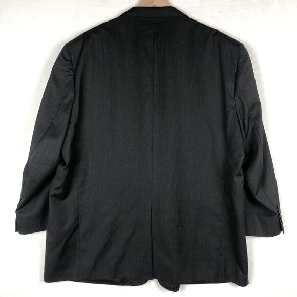 JOSEPH & FEISS GOLD Wool Blazer Sport Coat Sz 52R‎ Solid Gray Luxury Jacket - Picture 2 of 16